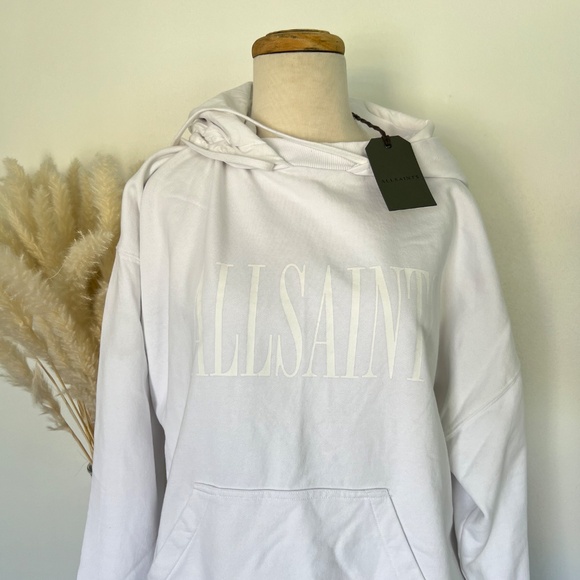 NWT White ALL SAINTS hoodie - Picture 3 of 6